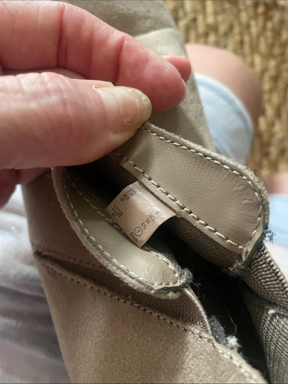 American Eagle Outfitters taupe suede
